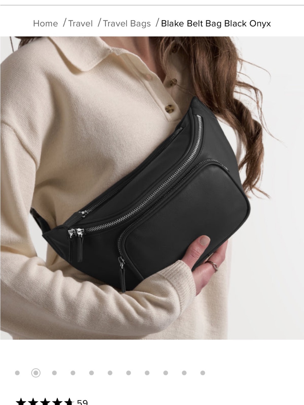 Leatherology Belt Bag in Black
